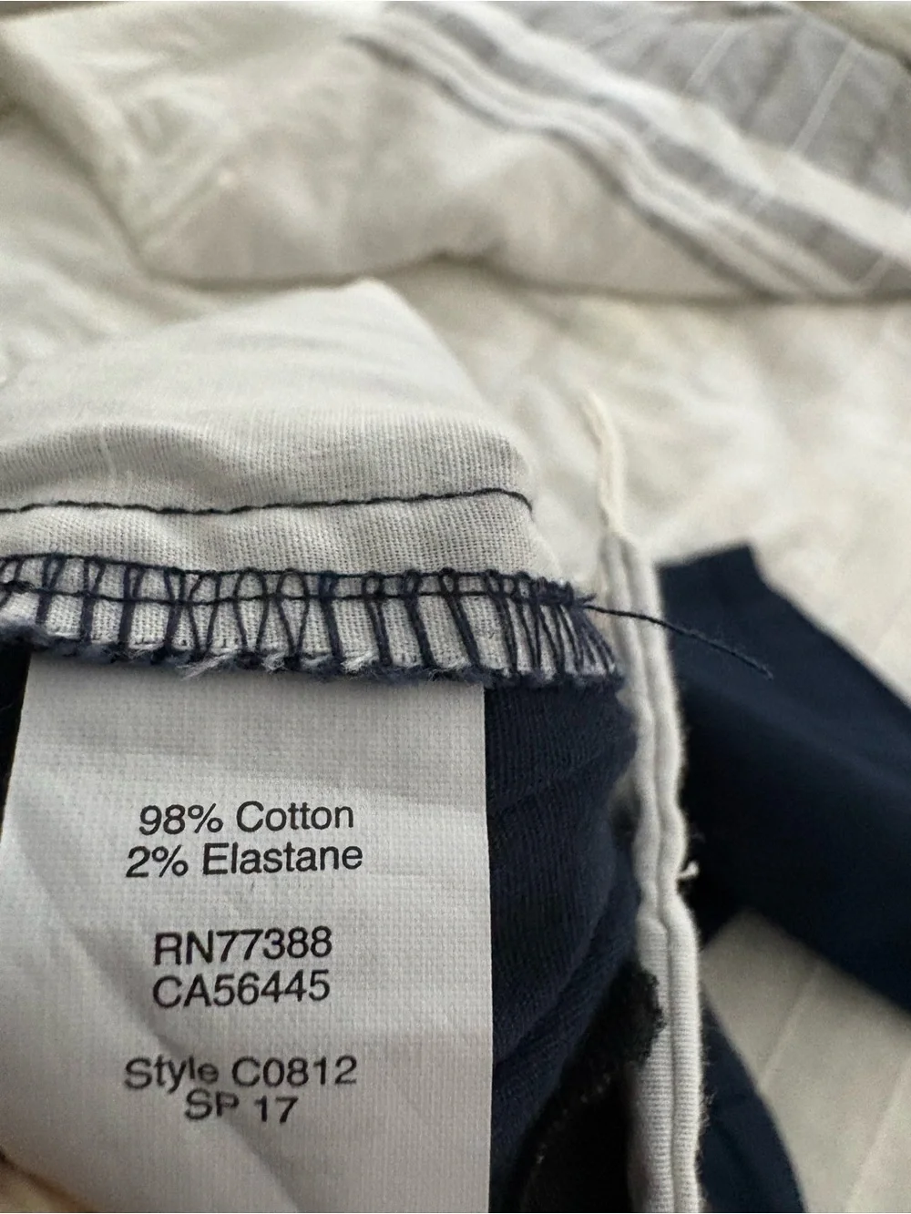 J. Crew Navy Women’s Flat-Front Chino Shorts